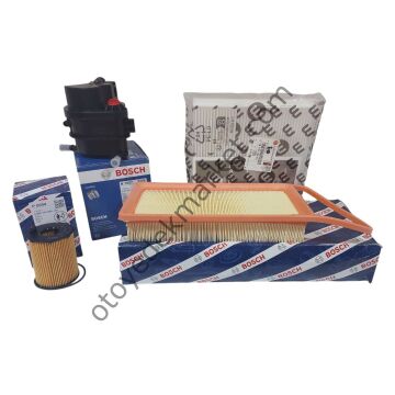 Peugeot Bipper (2008-2013) 1,4 Hdi Filtre Bakım Seti (Yağsız) (Bosch)