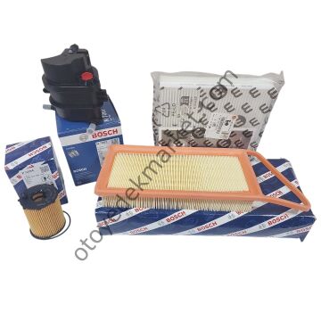 Peugeot Bipper (2008-2013) 1,4 Hdi Filtre Bakım Seti (Yağsız) (Bosch)