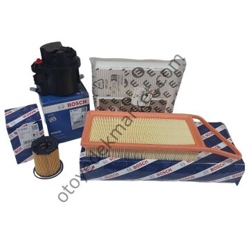 Peugeot Bipper (2008-2013) 1,4 Hdi Filtre Bakım Seti (Yağsız) (Bosch)