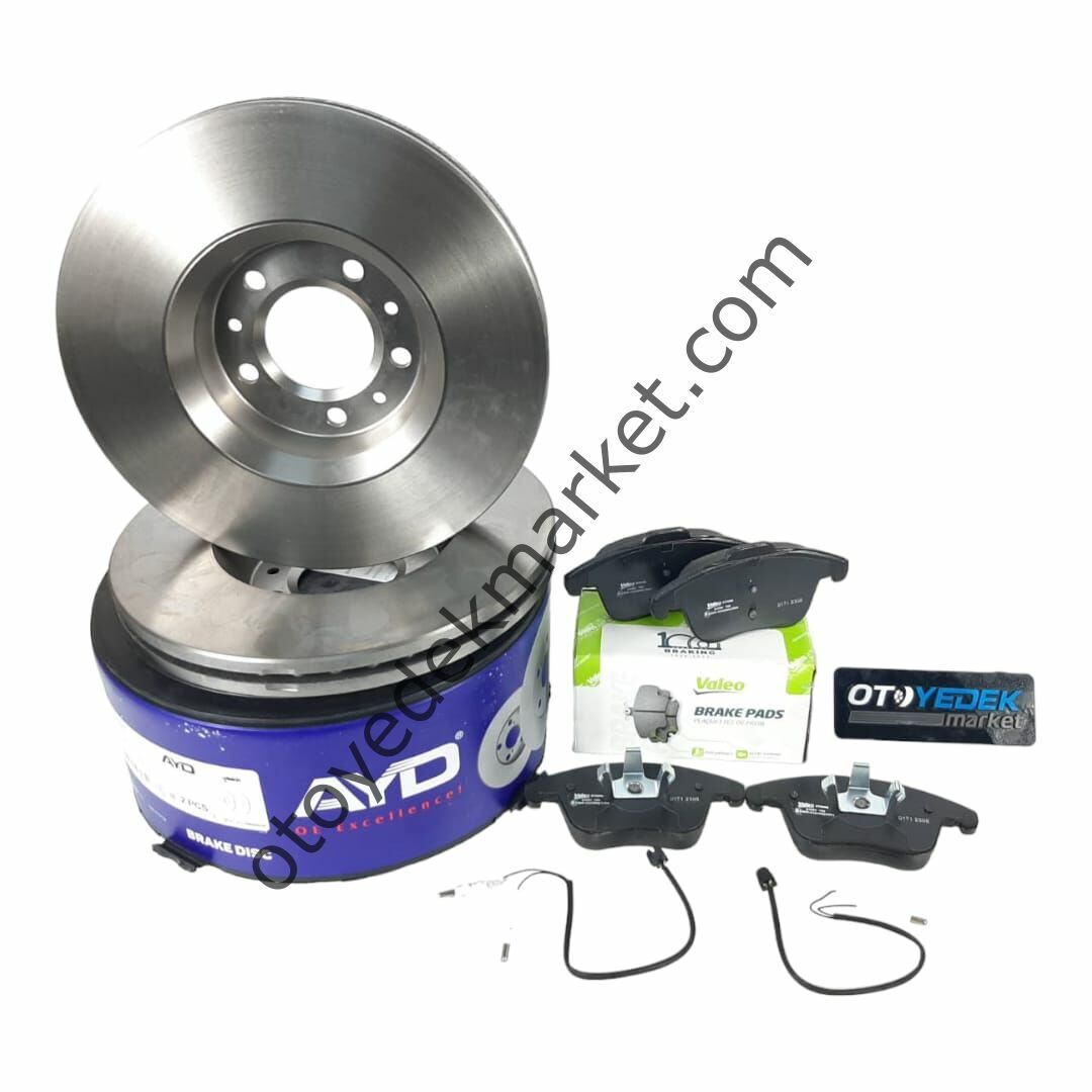 Citroen C5 (2008-2013) 1,6 Hdı Ve 2,0 Hdı Ön Fren Disk Ve Balata Seti (Ayd-Valeo)