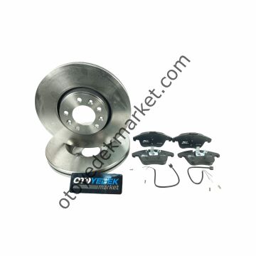 Citroen C5 (2008-2013) 1,6 Hdı Ve 2,0 Hdı Ön Fren Disk Ve Balata Seti (Ayd-Valeo)