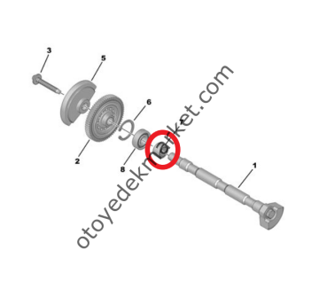 Peugeot 2008 (2020-2024) 1.2 Benzinli Krank Denge Mili Rulmanı (Orijinal)