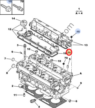 Peugeot 206 (2000-2007) 2.0 Gti Ve Rc Subap Kapak Contası - Eksoz Taraf (İthal)