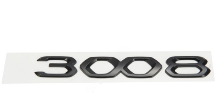 Peugeot 3008 (2021-2024) Kaput ''3008'' Yazısı, Siyah (Orijinal)