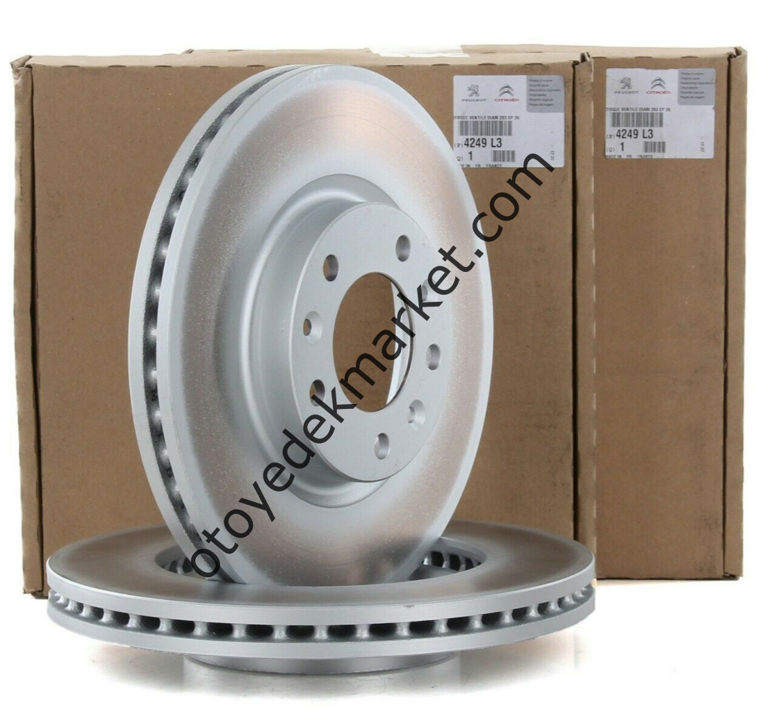 PEUGEOT 407 (2004-2011) 1.6 HDI ve 2.0 HDI ÖN FREN DİSK TAKIMI (ORJİNAL)