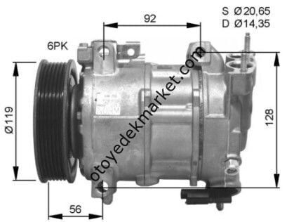 Citroen C4 (2004-2011) Klima Kompresörü (Kale)