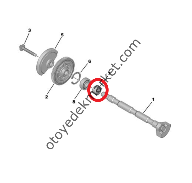 Peugeot 208 (2020-2024) 1.2 Benzinli Krank Denge Mili Rulmanı (Orijinal)