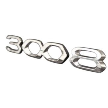 Peugeot 3008 (2021-2023) Arka ''3008'' Yazısı, Gri (Orijinal)