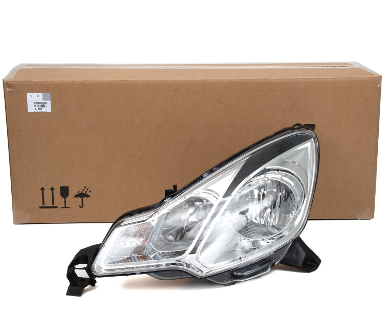 Citroen C3 (2014-2016) Sol Ön Far Siyah Şeritli (Orijinal)