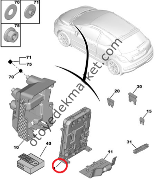 PEUGEOT 207 BSI BEYNİ (ORJİNAL)
