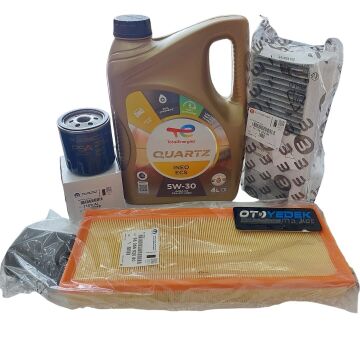 Peugeot 308 (2014-2021) 1.2 Benzinli Bakım Seti  (Orijinal) Ve 5w30 Motor Yağ