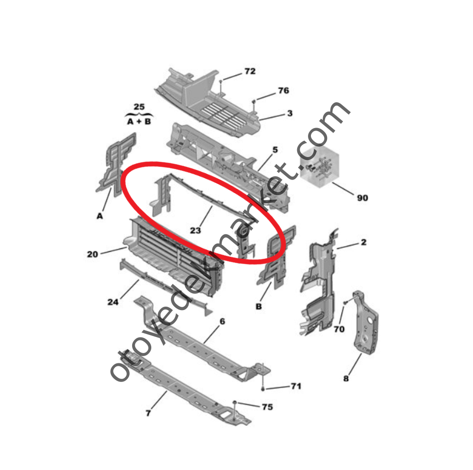 Peugeot 3008 (2016-2023) Ön Panel Sızdırmazlık (Orijinal)