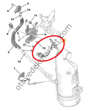 Citroen C-Elysee (2012-2016) 1.6 Hdi 92 Hp Üst Oksijen Sondası (Delphi)