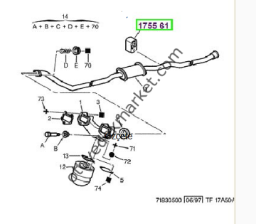 PEUGEOT 306 1,6 EGZOS ASKI LASTİĞİ(ORJİNAL)