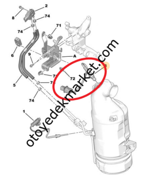 Peugeot 208 (2012-2015) 1.6 Hdi 92 Hp Üst Oksijen Sondası (Delphi)