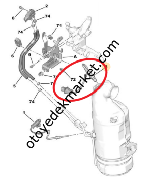 Peugeot 2008 (2013-2015) 1.6 Hdi 92 Hp Üst Oksijen Sondası (Delphi)