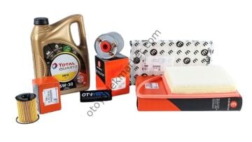 Citroen C-Elysee (2012-2017) 1.6 Dizel Filtre Bakım Seti  (Orijinal Eurorepar) Ve 5w30 Motor Yağ