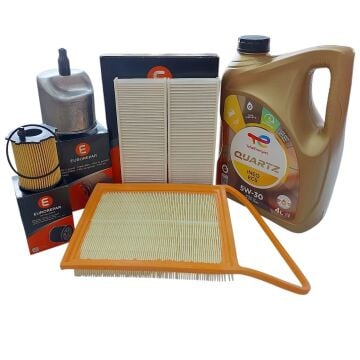 Citroen C-Elysee (2012-2017) 1.6 Dizel Filtre Bakım Seti  (Orijinal Eurorepar) Ve 5w30 Motor Yağ