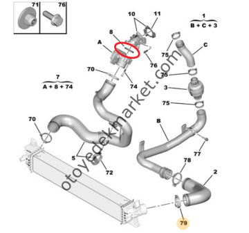 Citroen Jumper (2020-2023) 2.2 Hdi Turbo Hava Dozajlayıcı Contası (Orijinal)