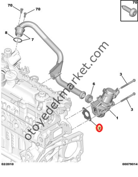 Peugeot 206 1,4 Hdı Egr Contası (Orijinal)
