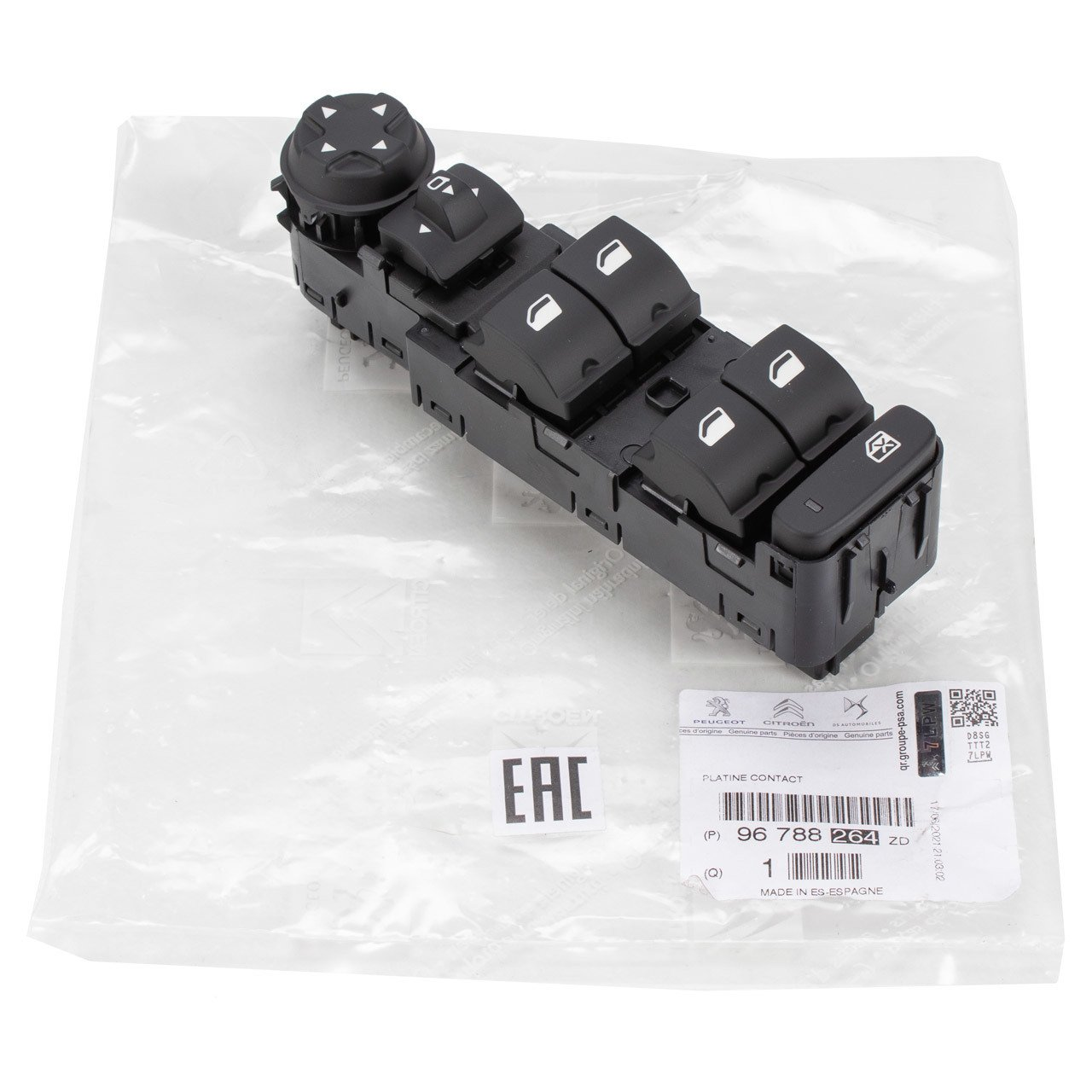 Citroen C4 Picasso (2014-2018) Sol Ön Cam Açma Kumanda Grubu (Orijinal)