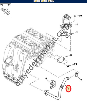 PEUGEOT 206 GTI MANİFOLD DÖNÜŞÜM BORUSU (ORJİNAL)