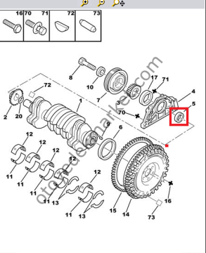 Citroen Berlingo (2002-2008)  1,9 2,0 Krank Ön Keçe (İthal)
