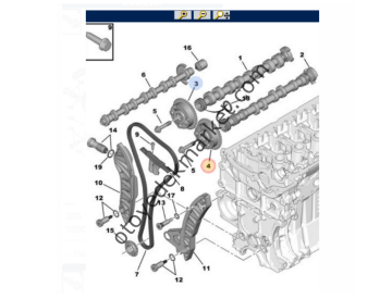 Peugeot 308 (2008-2013) 1.6 Vti Eksantrik Dişlisi (Orijinal)