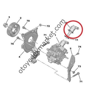 Citroen C3 (2004-2013) Mazot Pompa Regülatörü - Basınç Ayarlayıcısı (Orijinal)