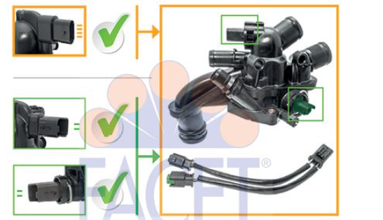 Peugeot 3008 (2009-2015) 1.6 16V Vti 120 Hp Benzinli Termostat Kablolu (Facet)