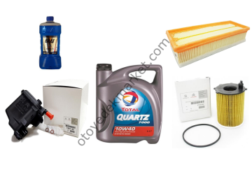 PEUGEOT 407 (2004-2012) 1.6 HDI FİLTRE SETİ POLEN FİLTRESİZ + 10W40 YAĞ (ORJİNAL)