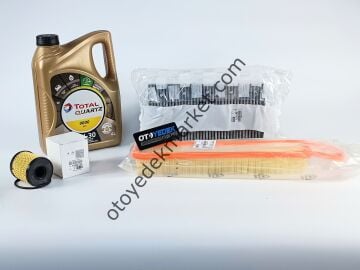 PEUGEOT 308 (2008-2014) 1,6 BENZİNLİ FİLTRE SETİ +5W30 YAĞ (ORİJİNAL)