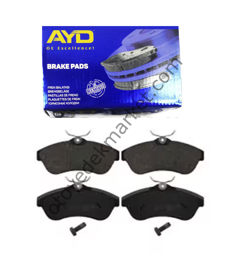 Citroen C3 (2003-2010) 1.4 ve 1.6 Benzinli Ön Fren Balata Takımı (Ayd)