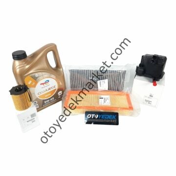 Peugeot 307 (2003-2009) 1.6 Hdı Filtre Seti Ve 5w40 Motor Yağı (Orijinal)