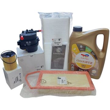 PEUGEOT 207 (2006-2012) 1.4 HDI FİLTRE SETİ +5W30 YAĞ (ORİJİNAL)