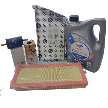 Peugeot 206 (2005-2012) 1.4 Benzinli Filtre Bakım Seti (Orjinal) Ve 10W40 Motor Yağ