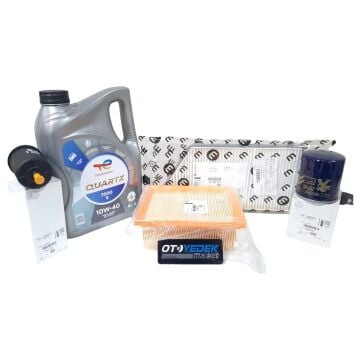 Peugeot 206 (1998-2005) 1.4 Benzinli Filtre Seti(Orijinal) Ve 10w40 Motor Yağ