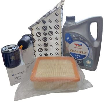 Peugeot 206 (1998-2005) 1.4 Benzinli Filtre Seti(Orijinal) Ve 10w40 Motor Yağ