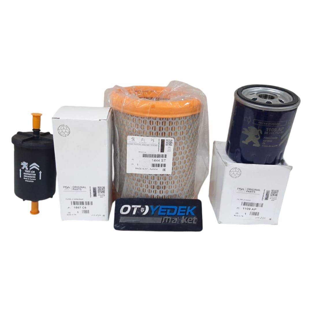 Peugeot 106 1,4 Ve 1,6 Benzinli Filtre Bakım Seti (Orijinal)