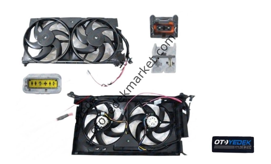 Citroen Berlingo (1998-2008 ) Fan Motor Ve Davlumbaz Takımı (İthal)