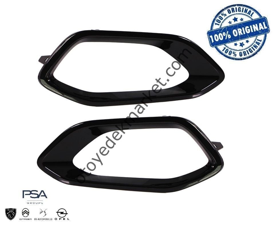 Citroen C4 (2021-2024) Ön Tampon Sis Far Çerçevesi - Siyah (Orijinal)