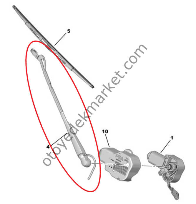 Citroen Ami (2021-2024) Cam Silecek Kolu (Orijinal)