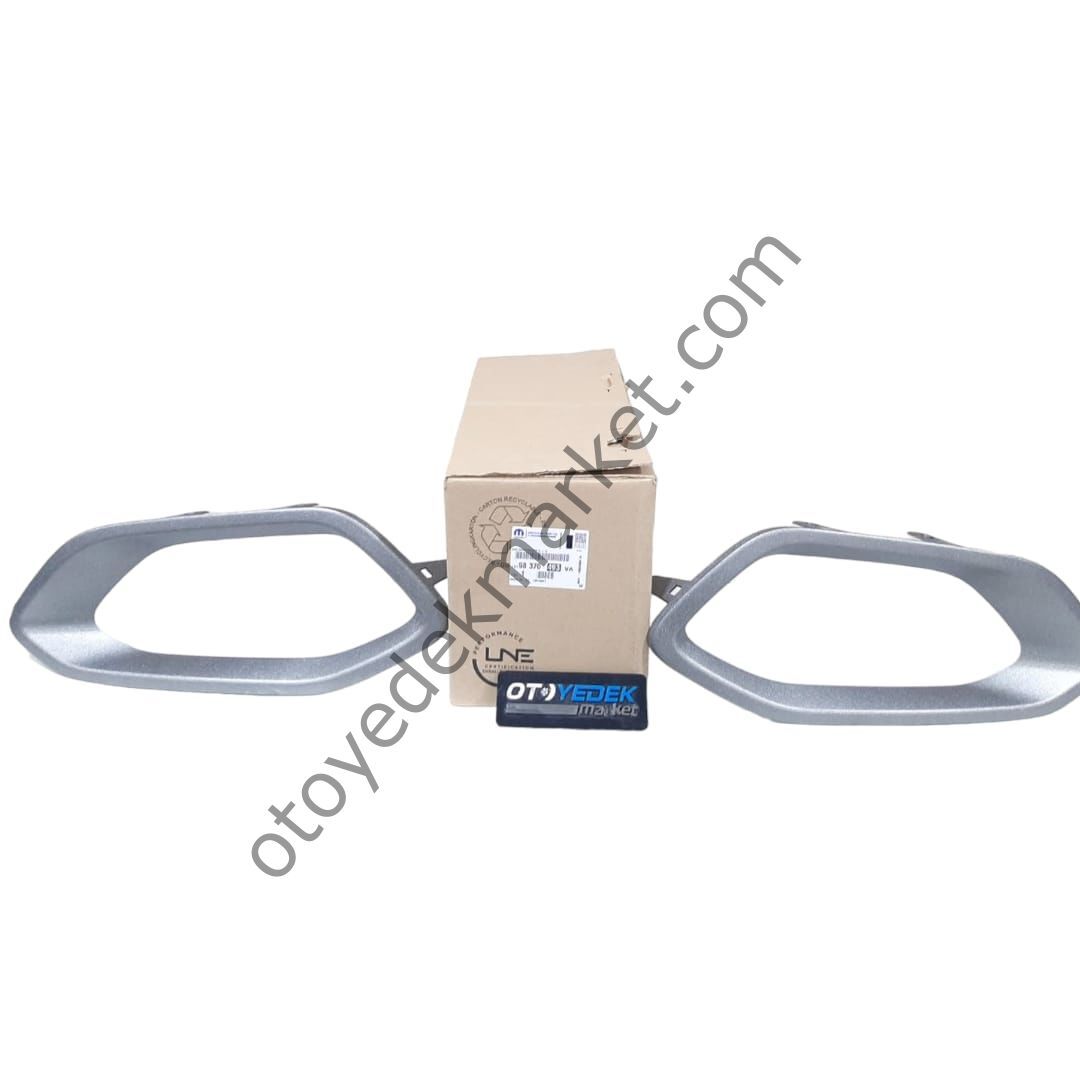 Citroen C4 (2022-2024) Ön Tampon Sis Far Çerçevesi - Parlak Gri (Orijinal)