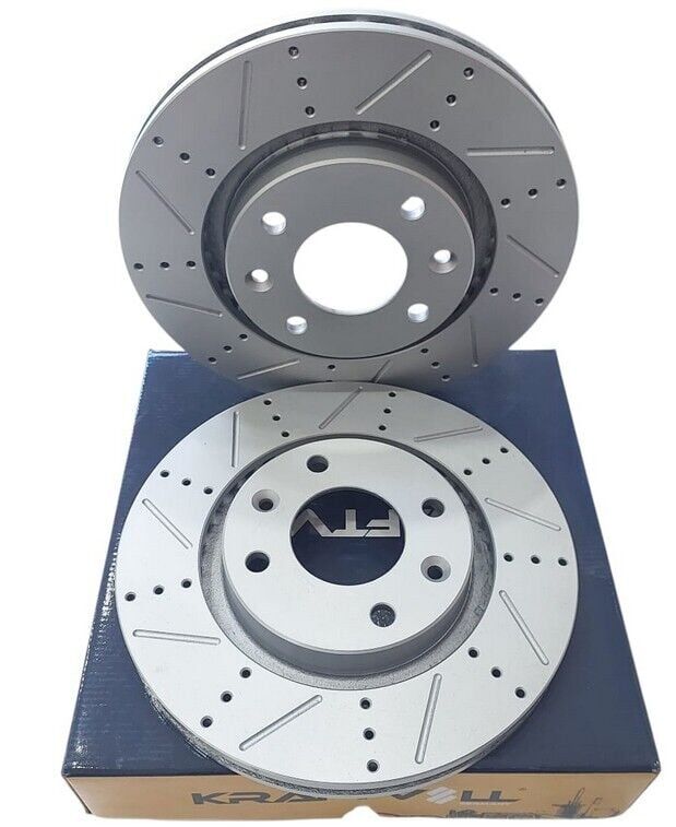 PEUGEOT 208 (2008-2020) DELİKLİ SPOR ÖN FREN DİSK TAKIMI (İTHAL)