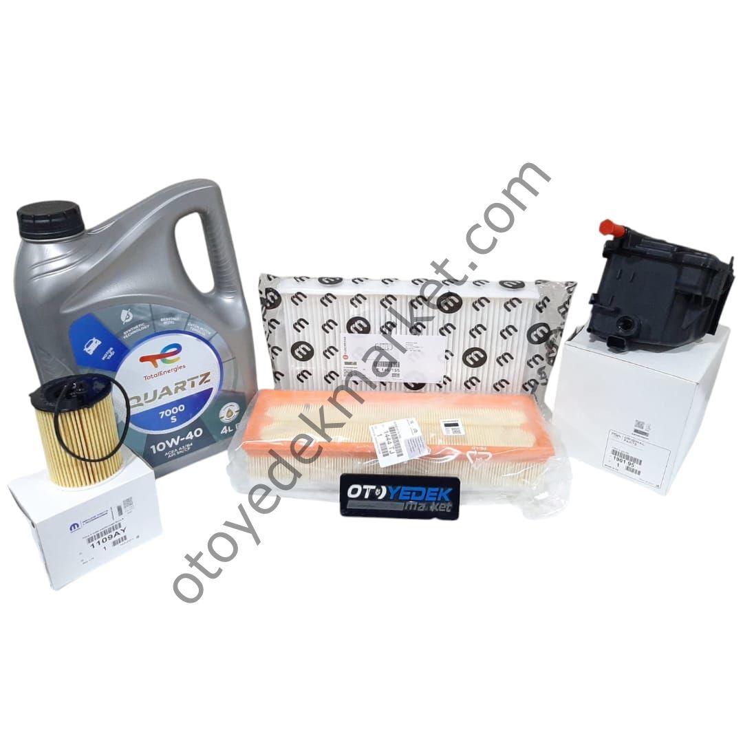 Citroen C4 (2002-2010) 1,6 Hdı Filtre Seti (Orijinal) Ve 10w40 Motor Yağ