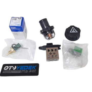 Peugeot 206 (1998-2009) 1.4 Benzinli Soğutma Sistemi Müşür ve Termostat Seti