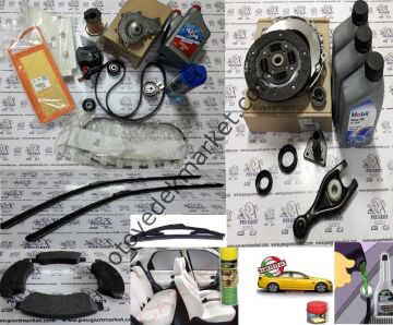 PEUGEOT 206 (2003-2011) 1,4 HDI Full Bakım Seti (ORJİNAL) Tüm Filtreler Motor Yağı Triger Seti Devirdaim Debriyaj Seti Keçeler ve Çatal Dahil (ORJİNAL)