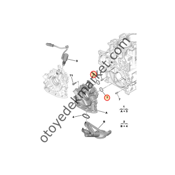 Citroen C3 Aircross (2019-2022) 1.5 BlueHdi Yağ Pompa Contası (Orijinal)