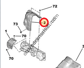 PEUGEOT 208 (2012-2015) 1,4 HDI TURBO ÜST ISI KALKANI