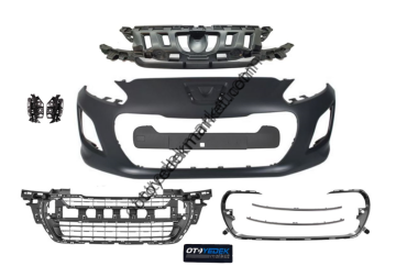 PEUGEOT 308 (2012-2014) Makyajlı (Oval panjurlu +çıtalı) Dolu Ön Tampon (Phira-İthal)